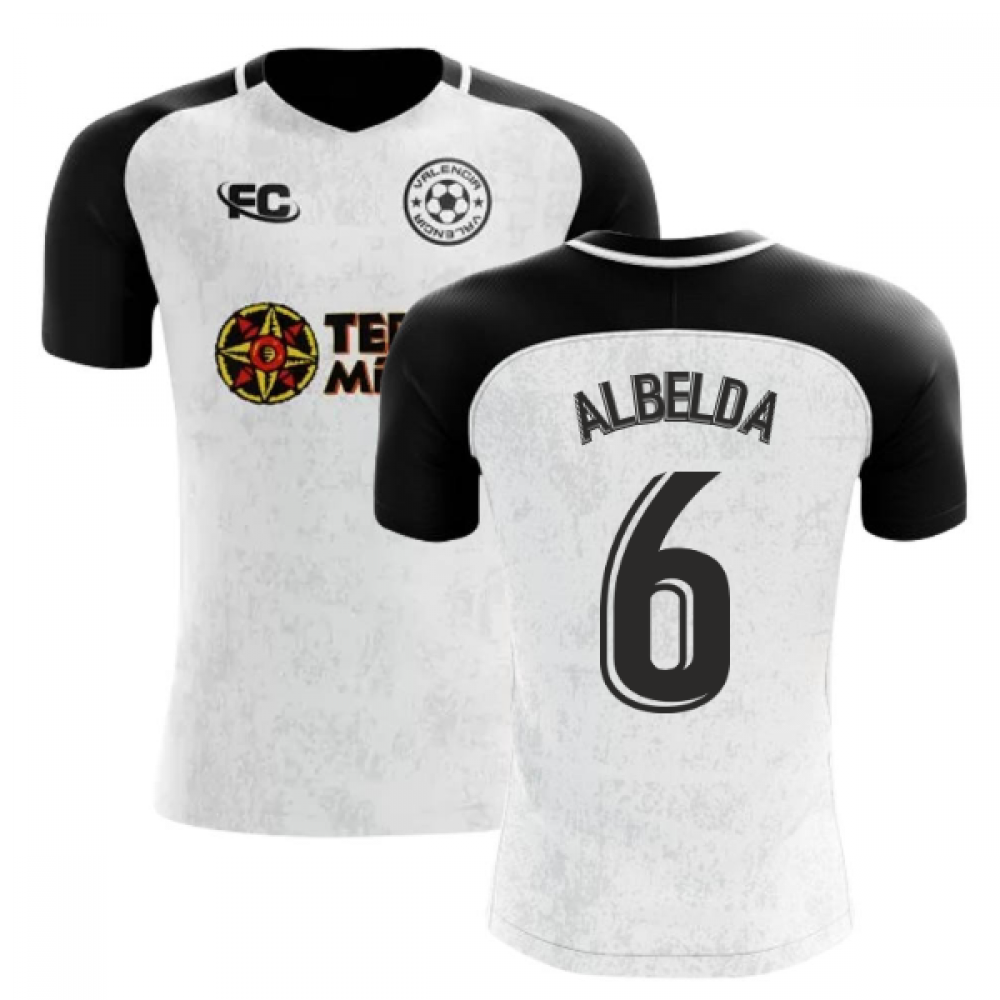 2018-2019 Valencia Fans Culture Home Concept Shirt (ALBELDA 6) - Little Boys