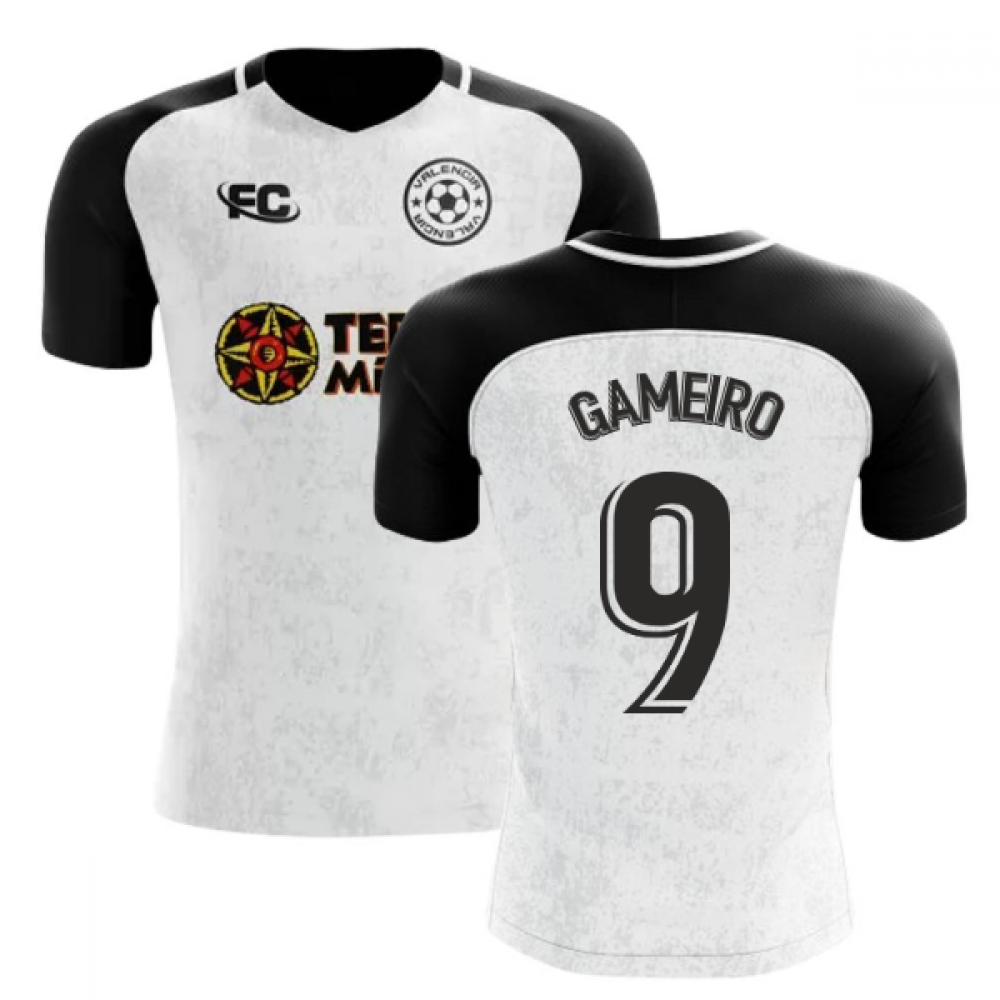 2018-2019 Valencia Fans Culture Home Concept Shirt (Gameiro 9) - Kids (Long Sleeve)