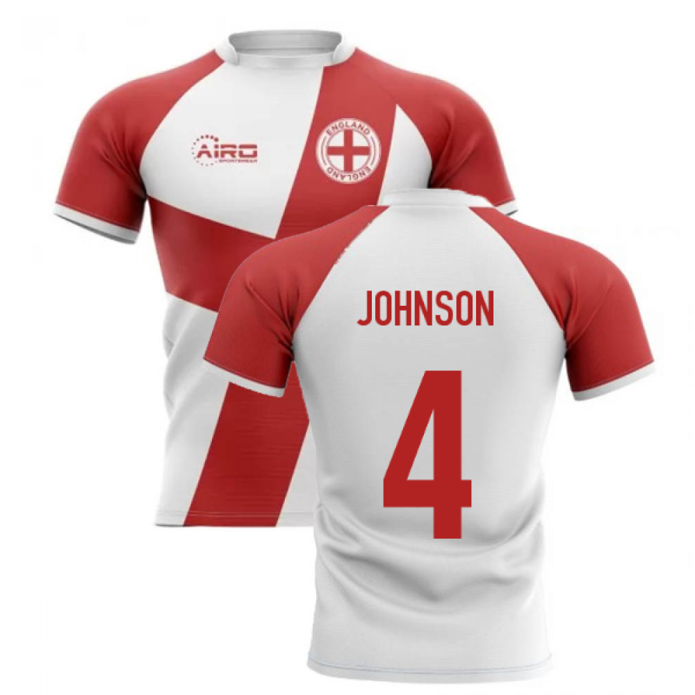 2023-2024 England Flag Concept Rugby Shirt (Johnson 4)