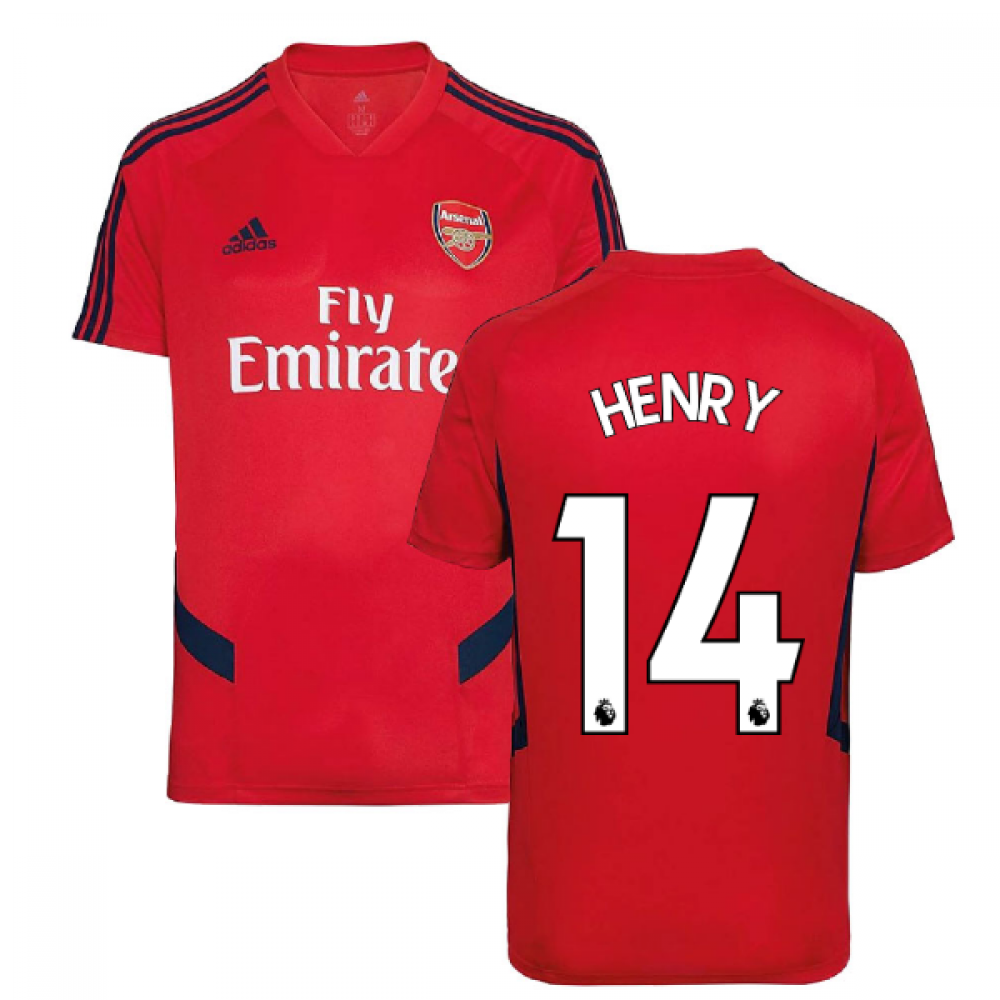 2019-2020 Arsenal Adidas Training Shirt (Red) (Henry 14) 2019-2020 Arsenal Adidas Training Shirt (Red) (Henry 14)