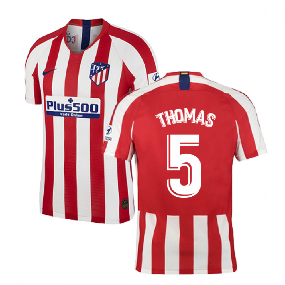 2019-2020 Atletico Madrid Vapor Match Home Shirt (THOMAS 5)