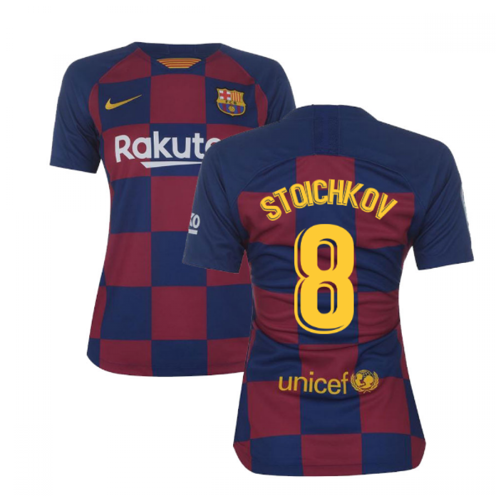 2019-2020 Barcelona Home Nike Ladies Shirt (STOICHKOV 8)