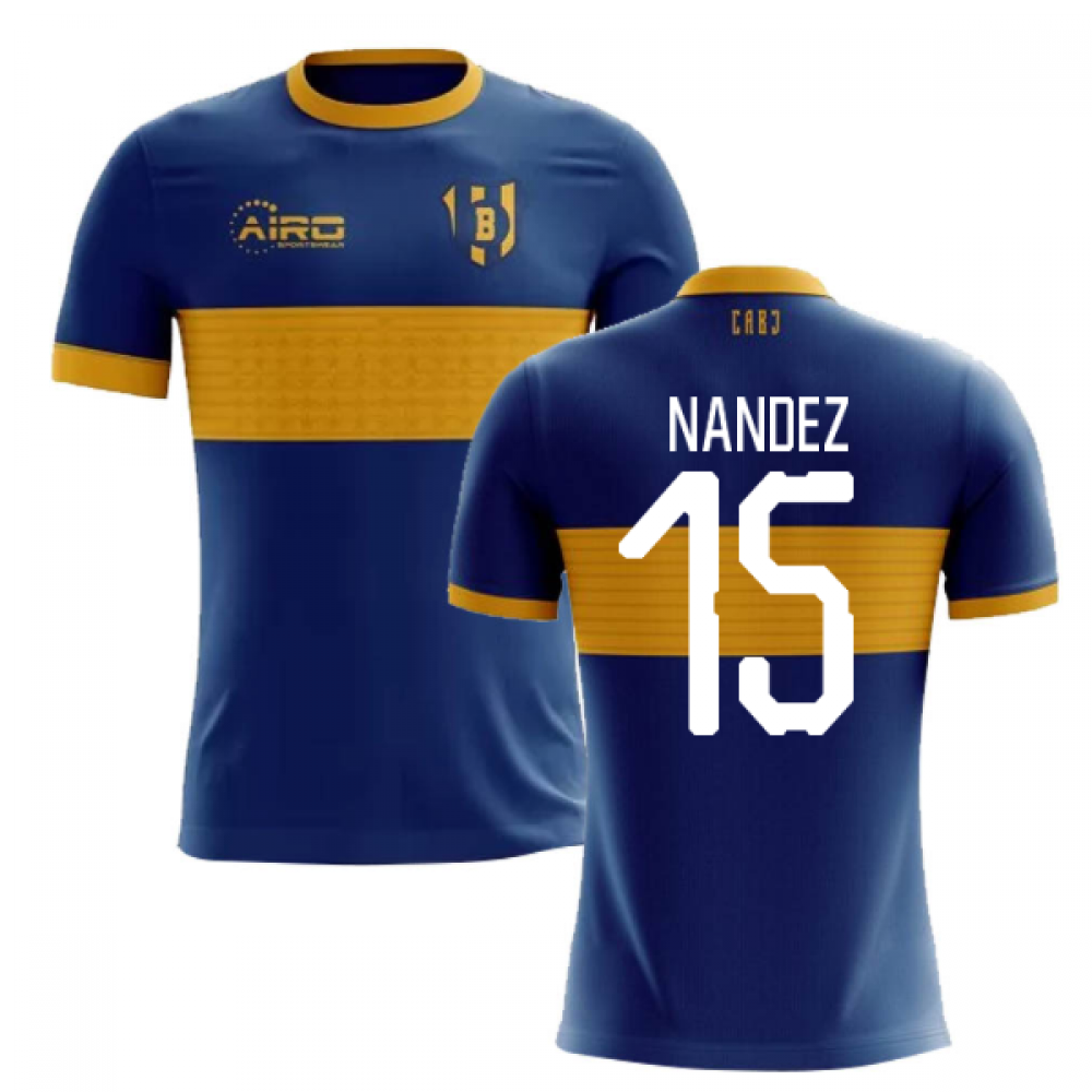 2020-2021 Boca Juniors Home Concept Football Shirt (Nandez 15) - Kids