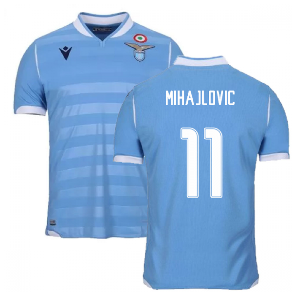 2019-2020 Lazio Authentic Home Match Shirt (MIHAJLOVIC 11)