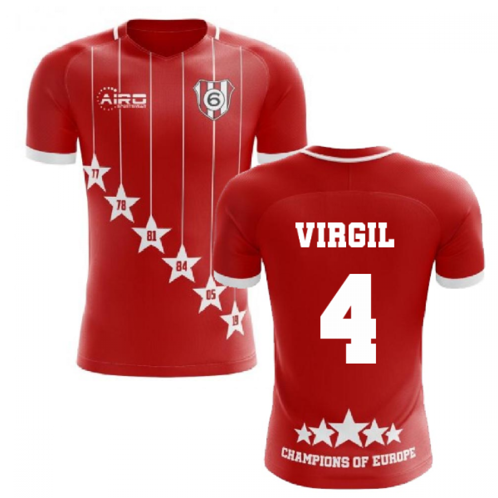 2023-2024 Liverpool 6 Time Champions Concept Football Shirt (Virgil 4)