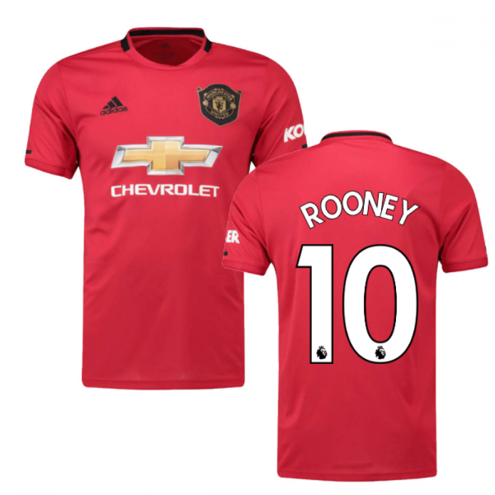 2019 2020 Man Utd Adidas Home Football Shirt Rooney 10 Ed7386 140049 118 50 Teamzo Com