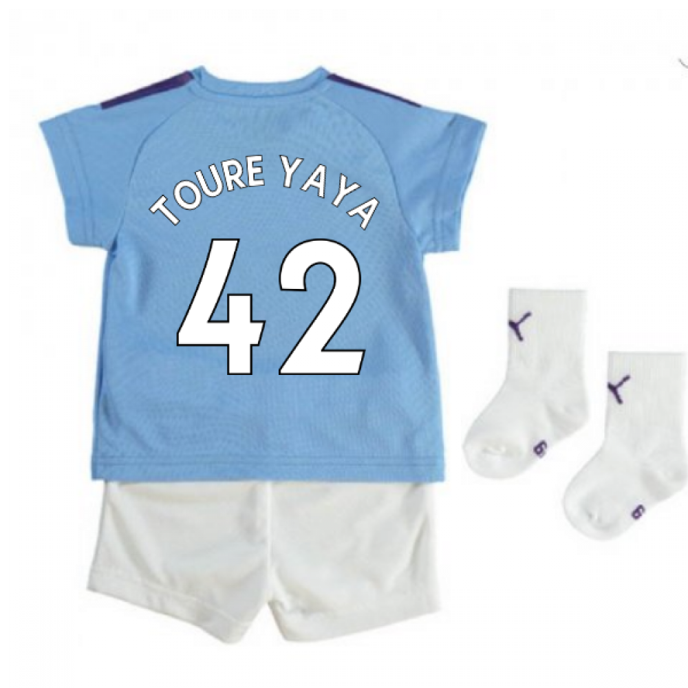 2019-2020 Manchester City Home Baby Kit (TOURE YAYA 42)