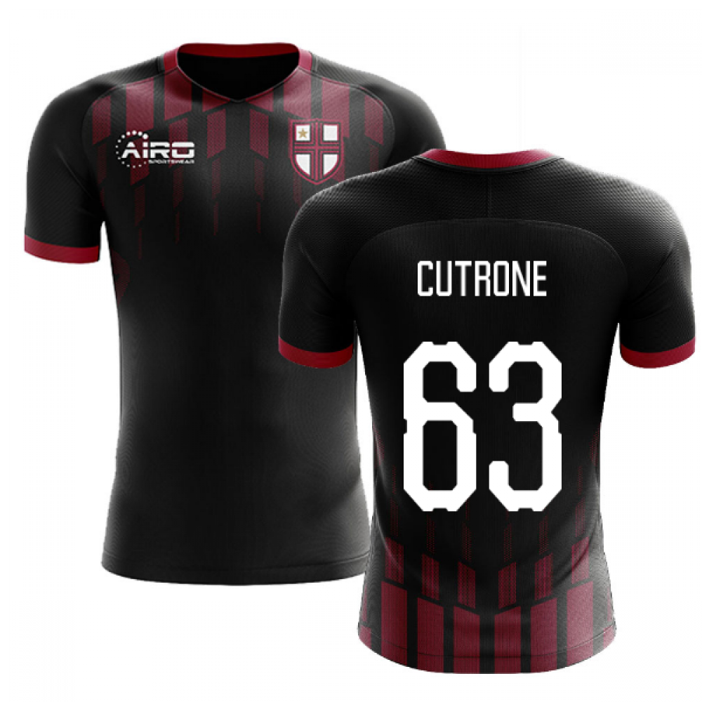 2023-2024 Milan Pre-Match Concept Football Shirt (CUTRONE 63)