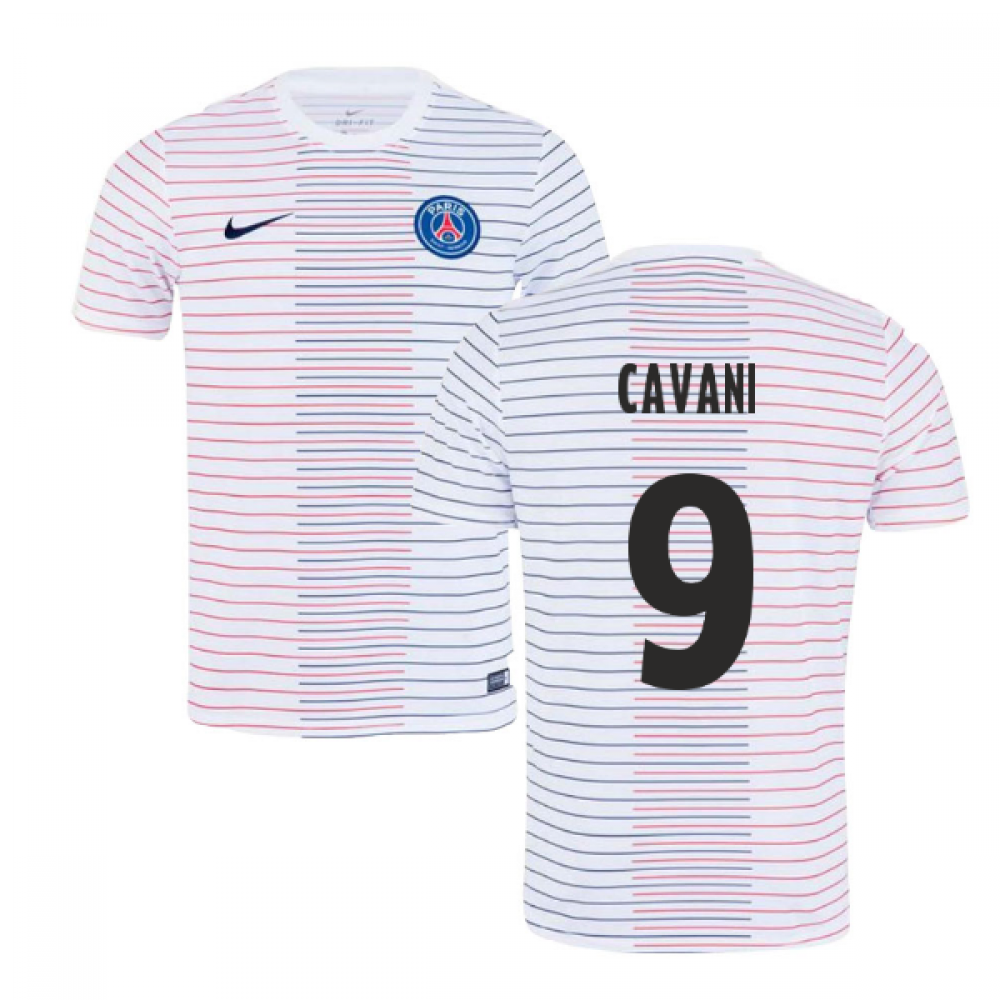 2019-2020 PSG Nike Pre-Match Training Shirt (White) - Kids (CAVANI 9)
