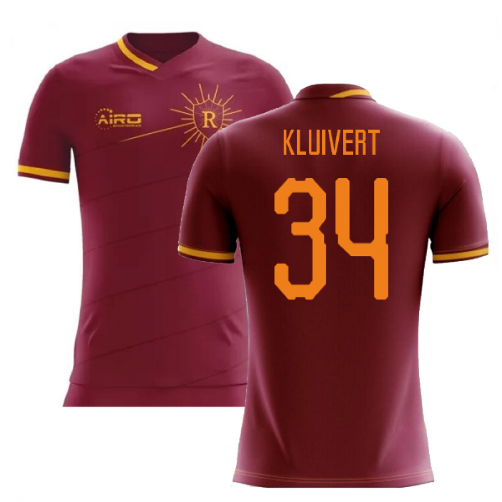 2023-2024 Roma Home Concept Football Shirt (KLUIVERT 34)