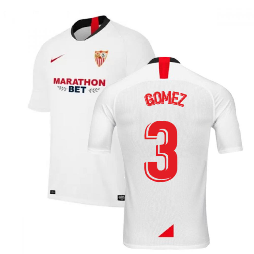2019-2020 Sevilla Home Nike Football Shirt (GOMEZ 3)