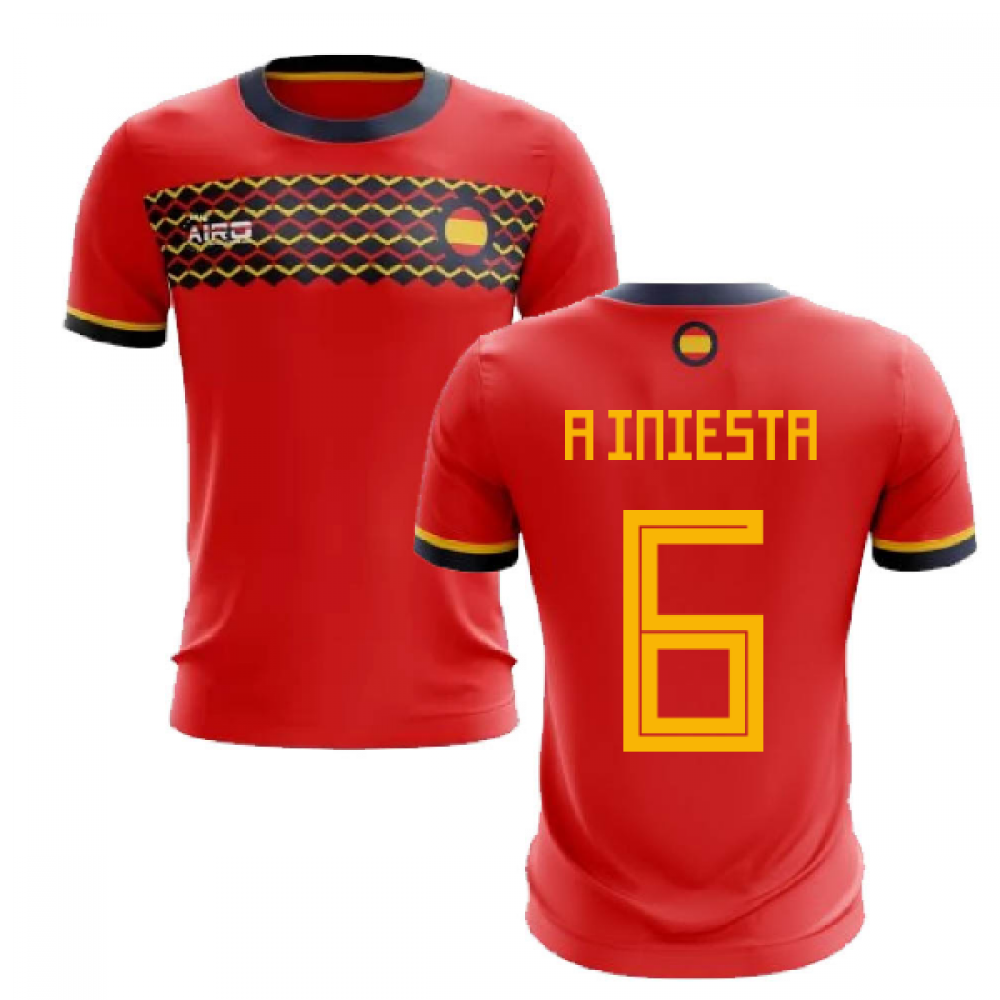 iniesta spain jersey