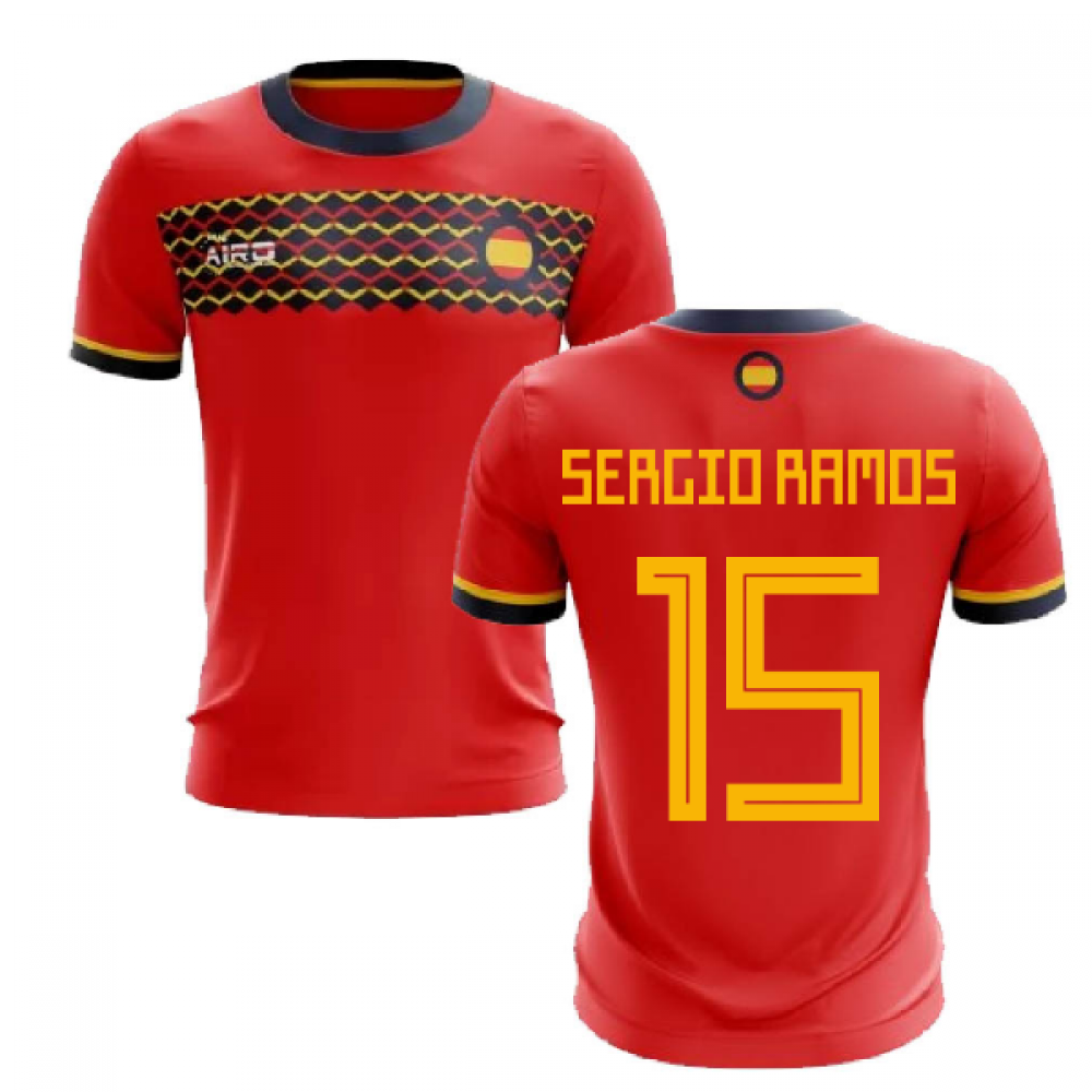 2023-2024 Spain Home Concept Football Shirt (Sergio Ramos 15)