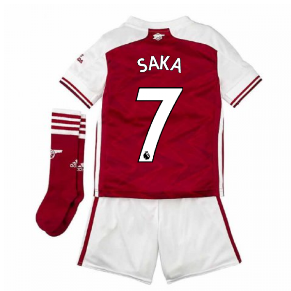 2020-2021 Arsenal Adidas Home Little Boys Mini Kit (SAKA 7) 2020-2021 Arsenal Adidas Home Little Boys Mini Kit (SAKA 7)