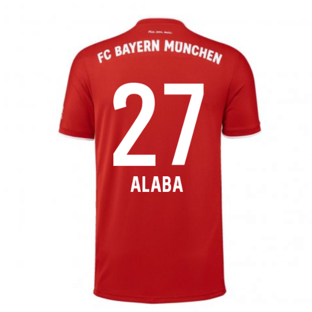 2020-2021 Bayern Munich Adidas Home Football Shirt (ALABA 27)