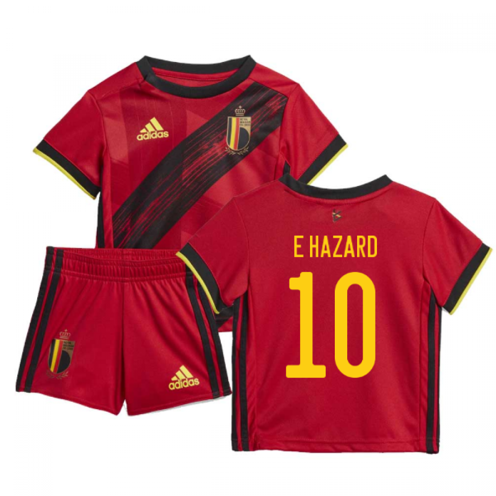 2020-2021 Belgium Home Adidas Baby Kit (E HAZARD 10)