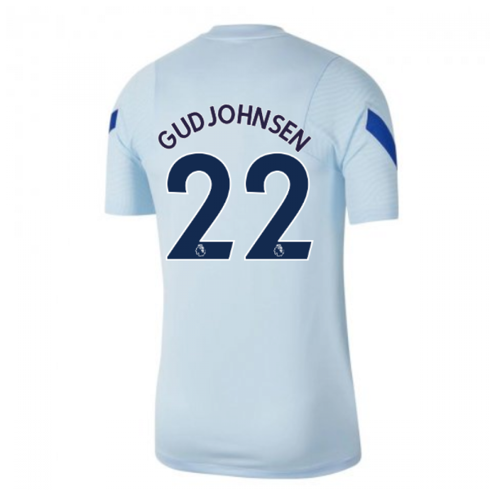 2020-2021 Chelsea Nike Training Shirt (Light Blue) - Kids (GUDJOHNSEN 22)