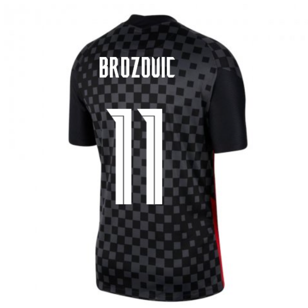 2020-2021 Croatia Away Nike Football Shirt (BROZOVIC 11)