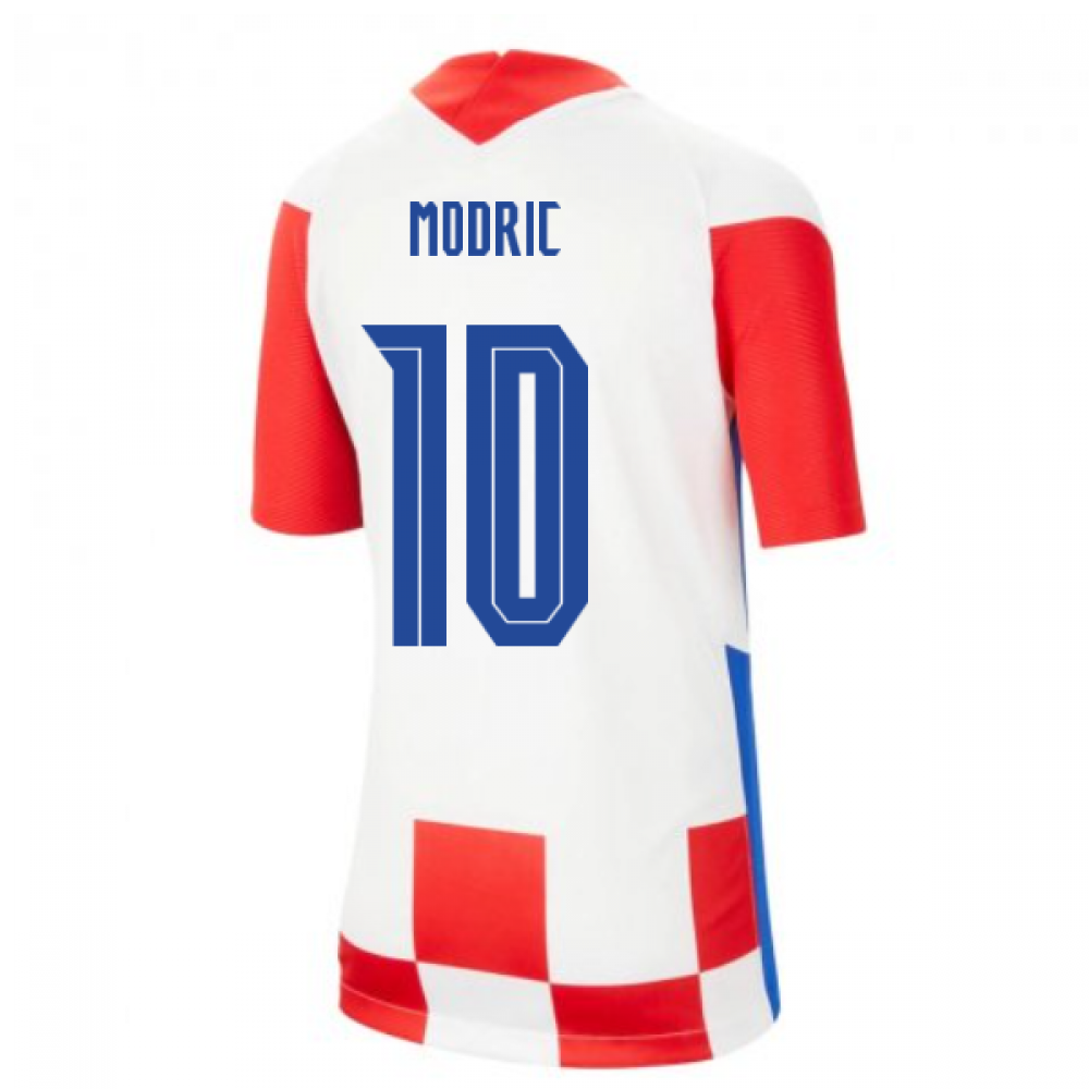 2020-2021 Croatia Home Nike Football Shirt (Kids) (MODRIC 10)