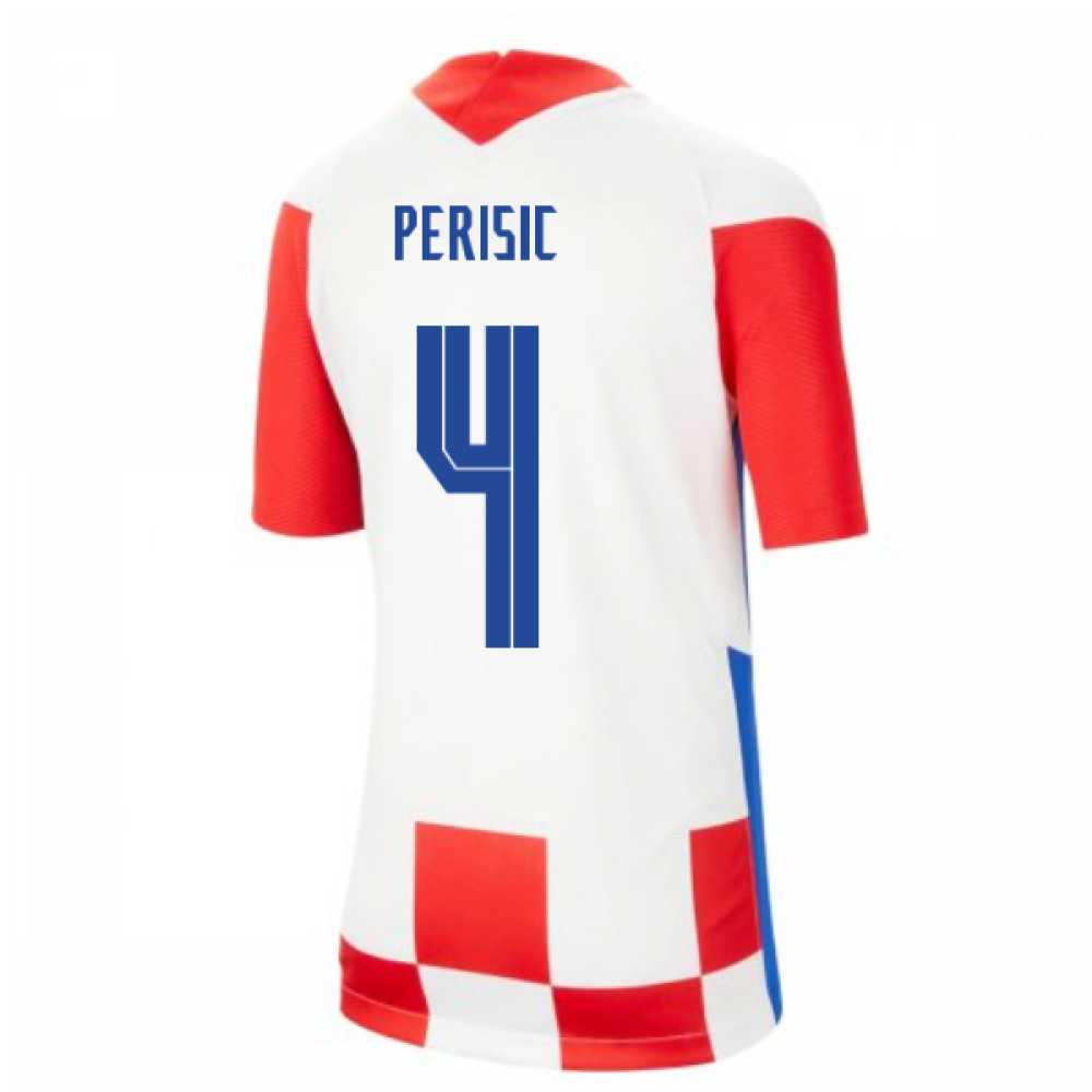2020-2021 Croatia Home Nike Football Shirt (Kids) (PERISIC 4)