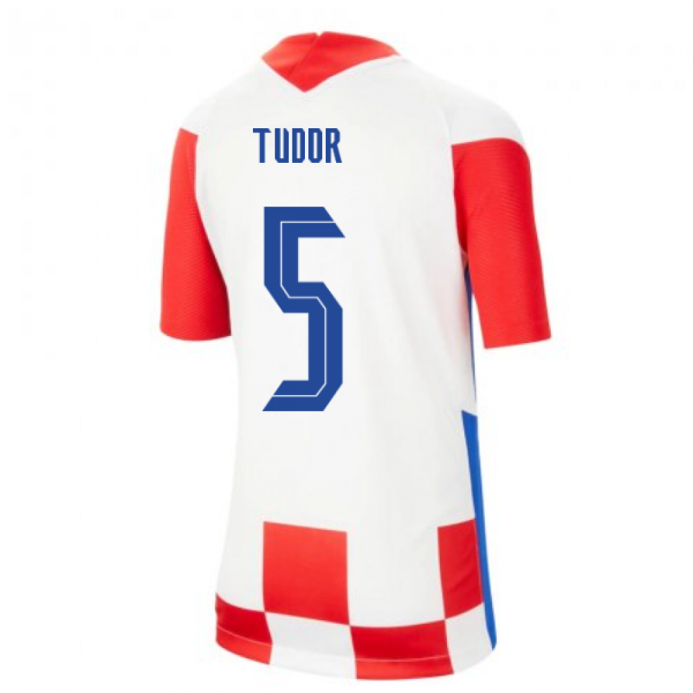 2020-2021 Croatia Home Nike Football Shirt (Kids) (TUDOR 5)