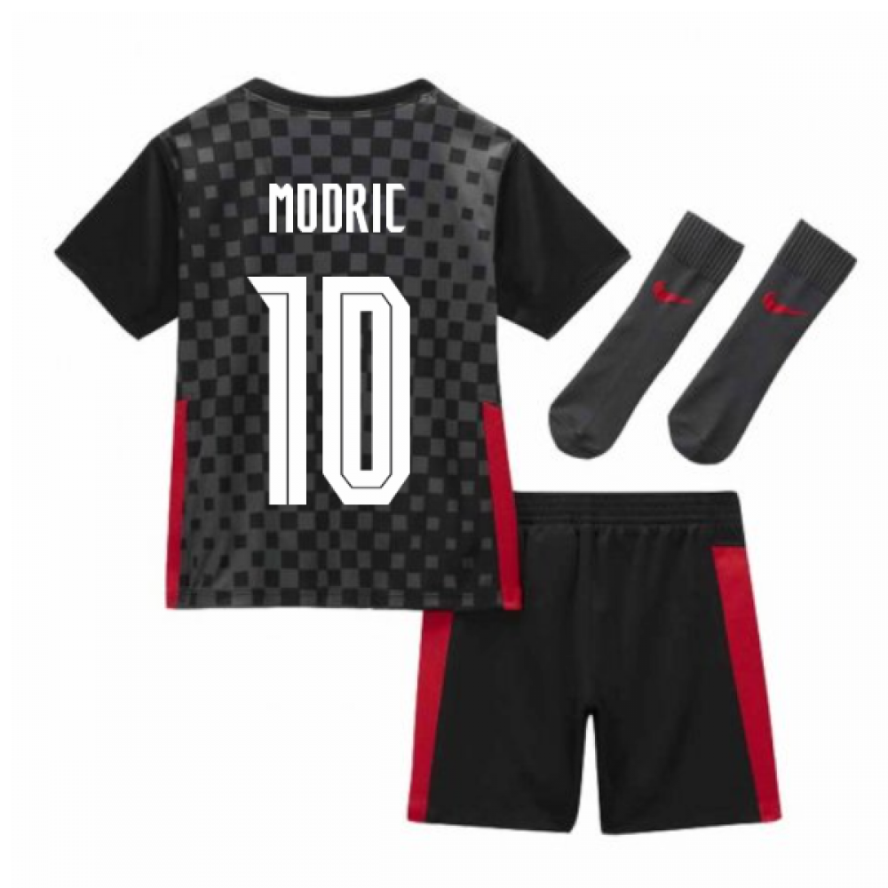 2020-2021 Croatia Little Boys Away Mini Kit (MODRIC 10)