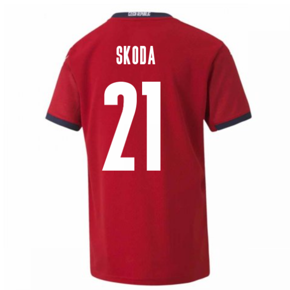 2020-2021 Czech Republic Home Shirt (Kids) (SKODA 21)