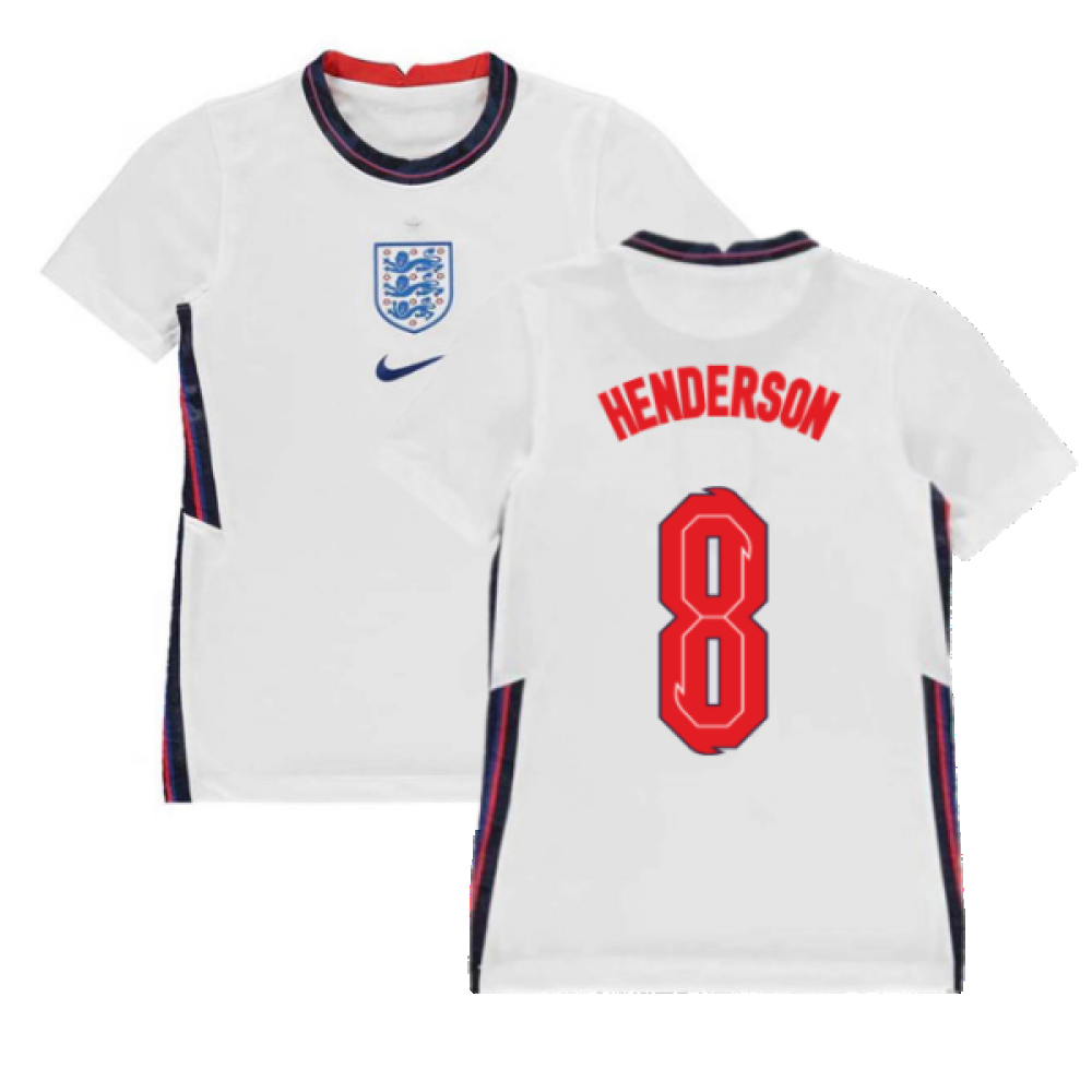 2020-2021 England Home Nike Football Shirt (Kids) (Henderson 8)