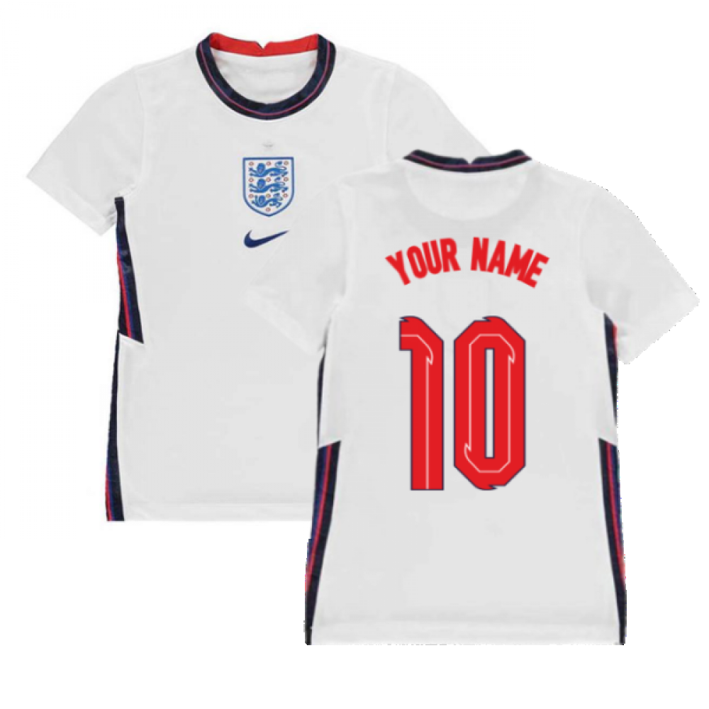 2020-2021 England Home Nike Football Shirt (Kids) (Your Name)