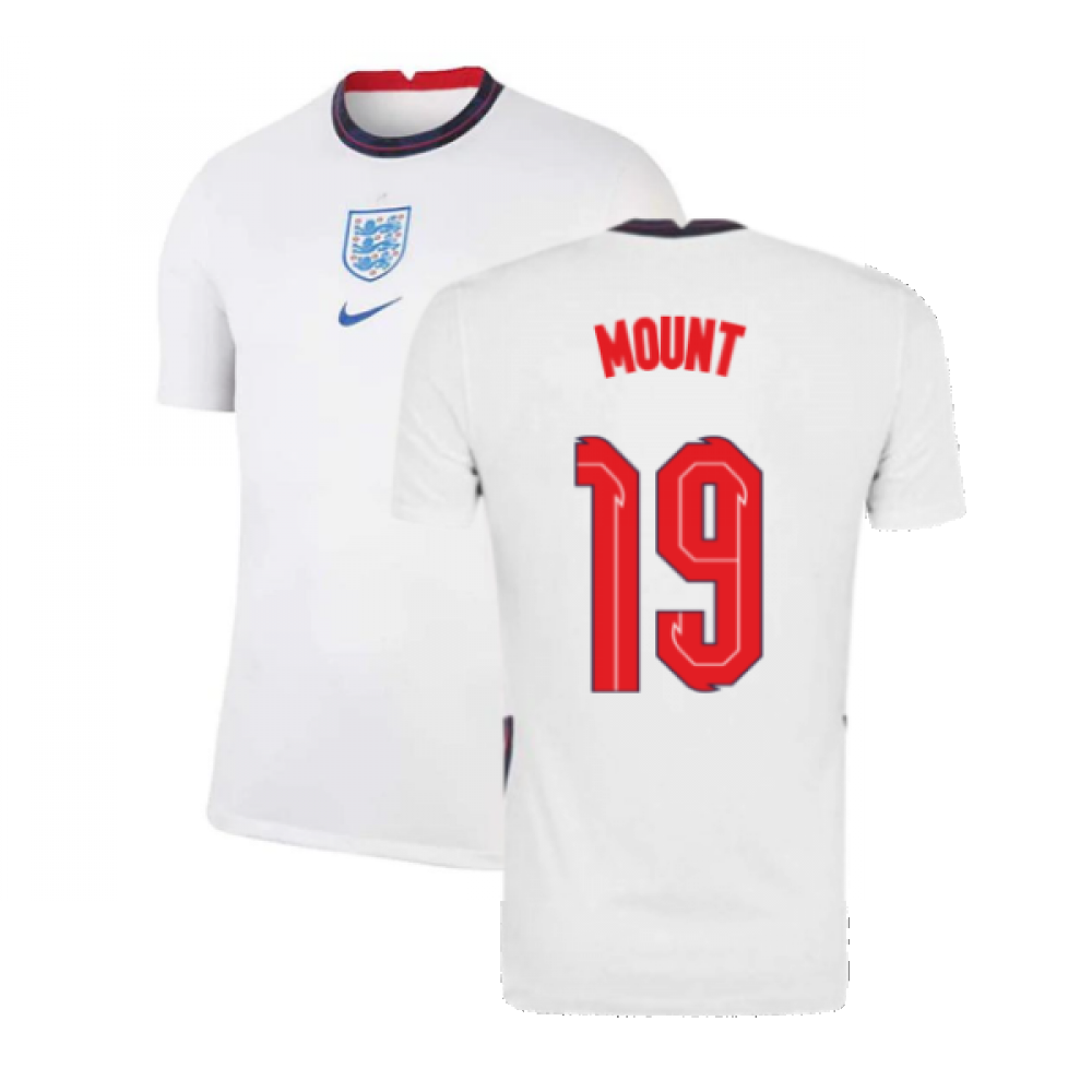 2020-2021 England Home Nike Football Shirt (Mount 19)