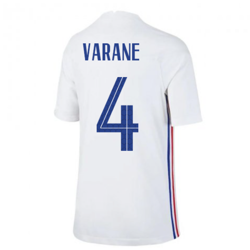 2020-2021 France Away Nike Football Shirt (Kids) (VARANE 4)