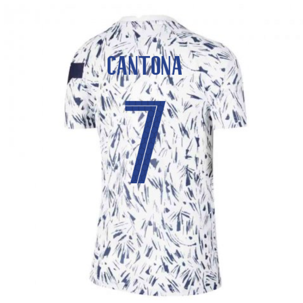 2020 2021 France Pre Match Training Shirt White Kids Cantona 7 Cd2587 100 196631 70 75 Teamzo Com