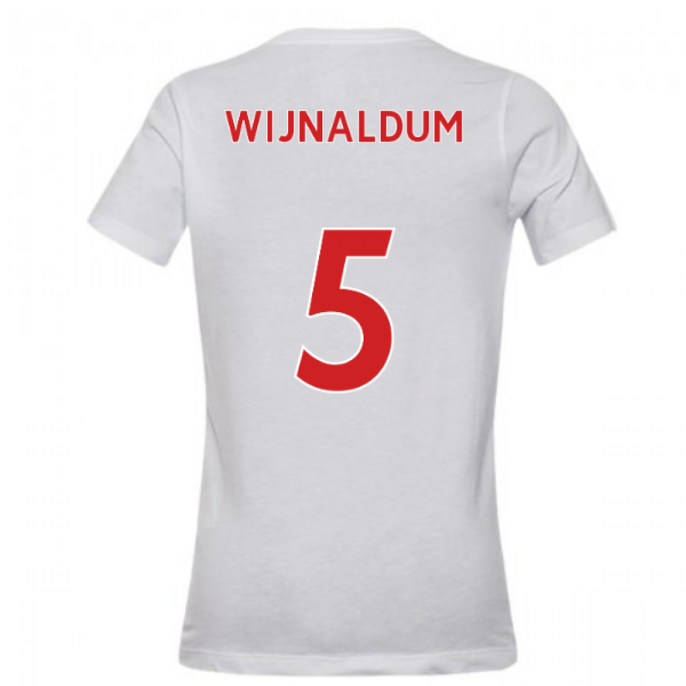 2020-2021 Liverpool Evergreen Crest Tee (White) - Kids (WIJNALDUM 5)