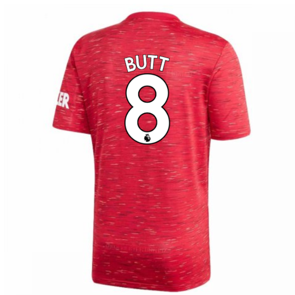 2020-2021 Man Utd Adidas Home Football Shirt (Kids) (BUTT 8)