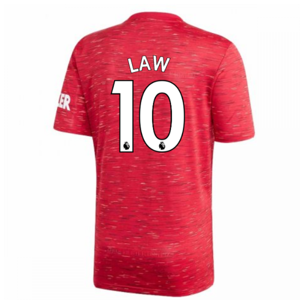 2020-2021 Man Utd Adidas Home Football Shirt (Kids) (LAW 10)