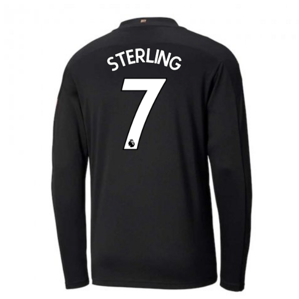 2020-2021 Manchester City Puma Away Long Sleeve Shirt (Kids) (STERLING 7)