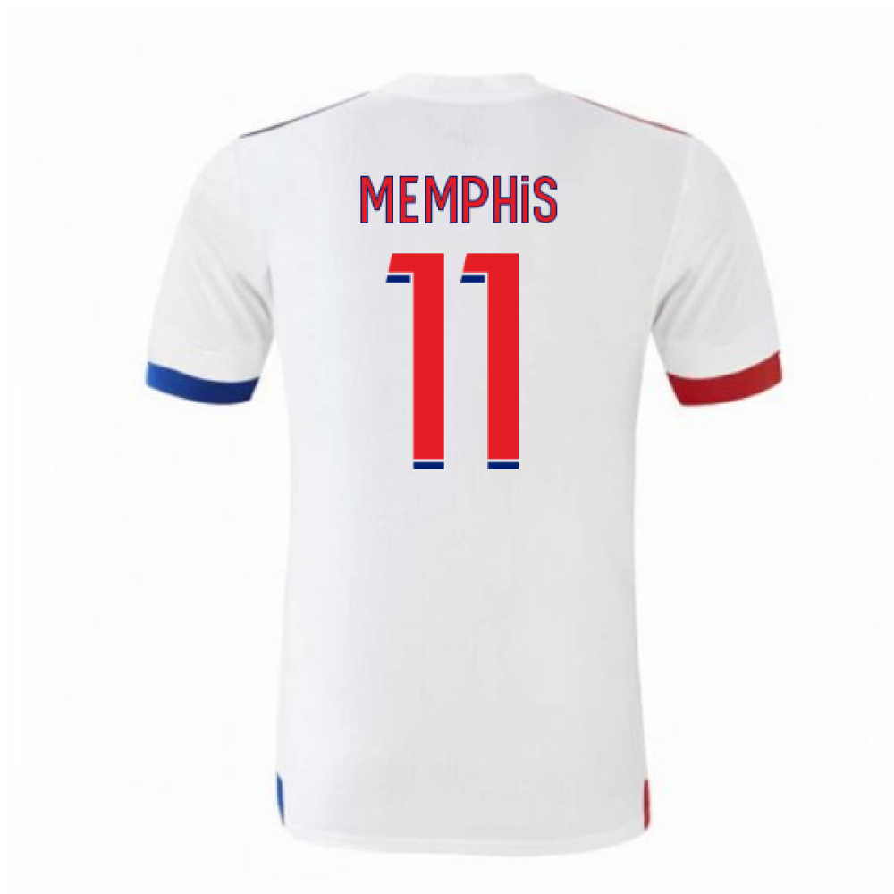 2020-2021 Olympique Lyon Adidas Home Football Shirt (Kids) (MEMPHIS 11)