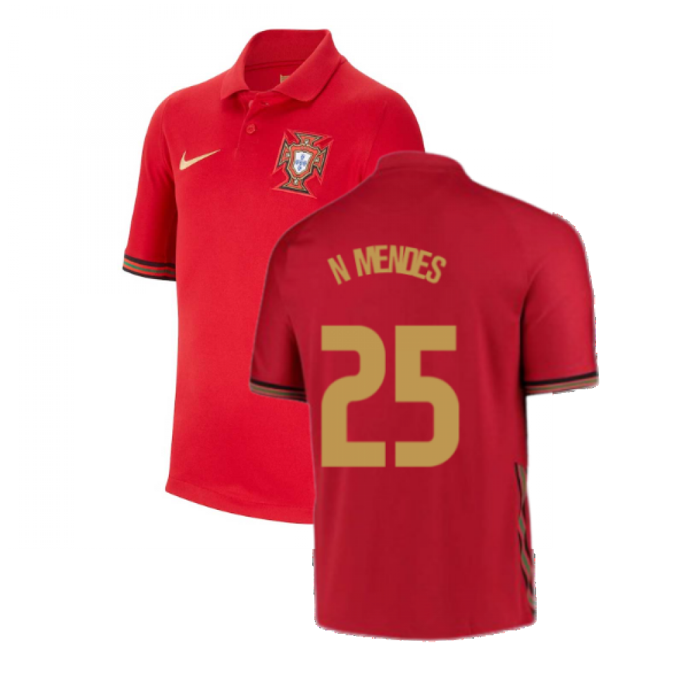 2020-2021 Portugal Home Nike Shirt (Kids) (N MENDES 25)