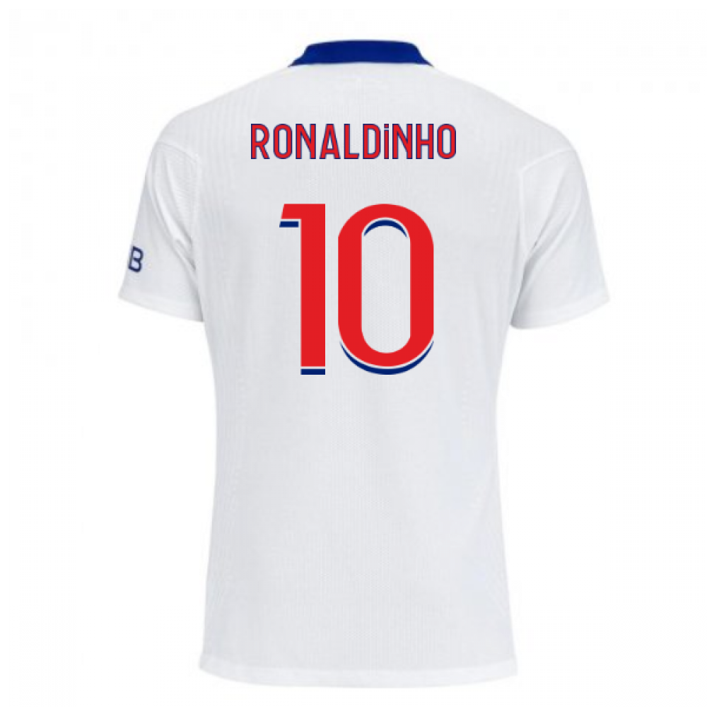 2020-2021 PSG Authentic Vapor Match Away Nike Shirt (RONALDINHO 10)