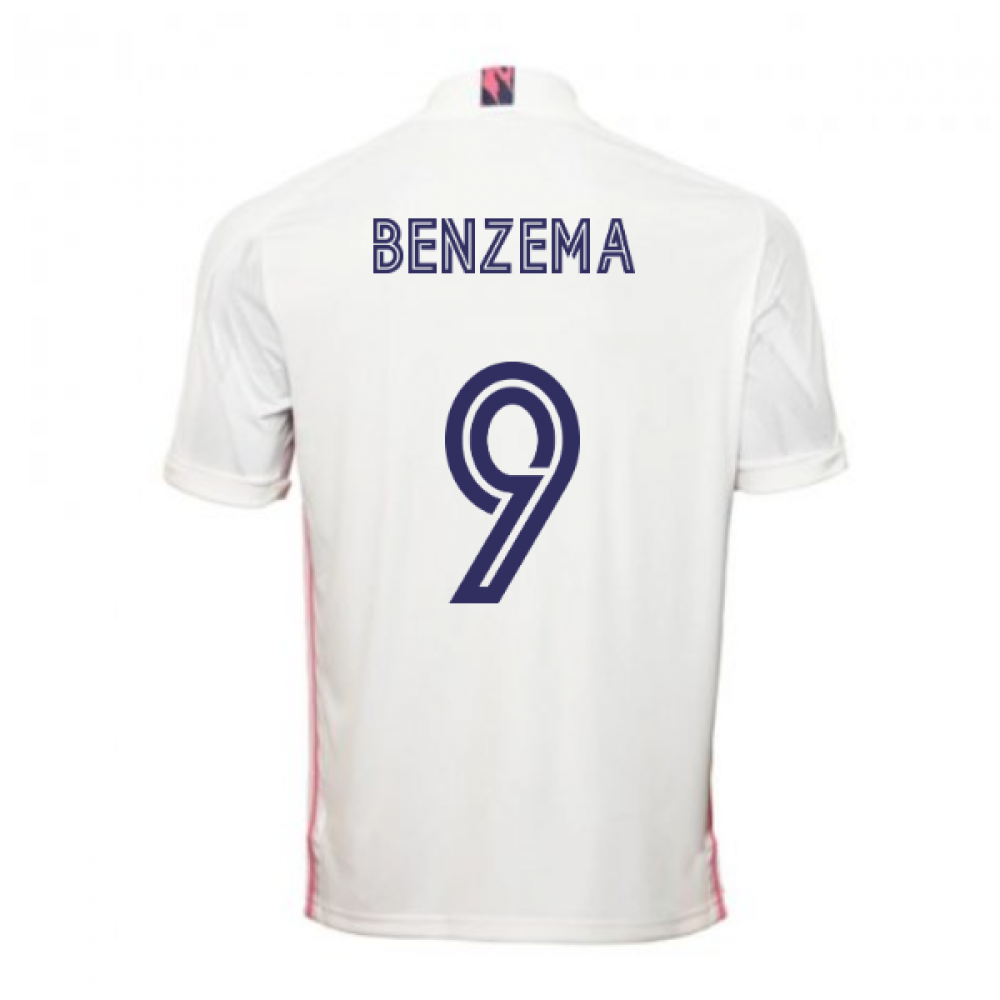 2020-2021 Real Madrid Adidas Home Football Shirt (BENZEMA 9)