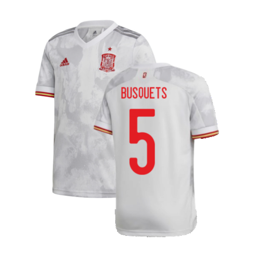 2020-2021 Spain Away Shirt (BUSQUETS 5)