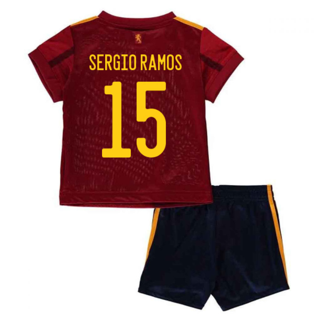 2020-2021 Spain Home Adidas Baby Kit (SERGIO RAMOS 15)