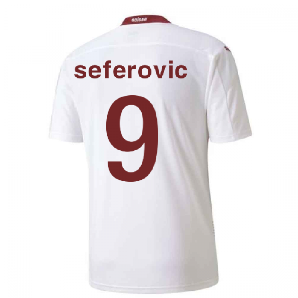 2020-2021 Switzerland Away Puma Football Shirt (SEFEROVIC 9)