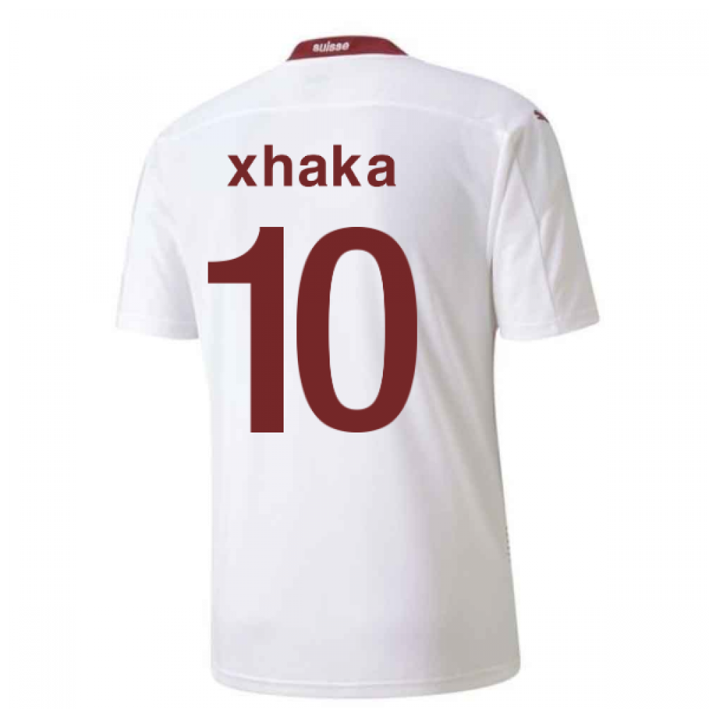 2020-2021 Switzerland Away Puma Football Shirt (XHAKA 10)