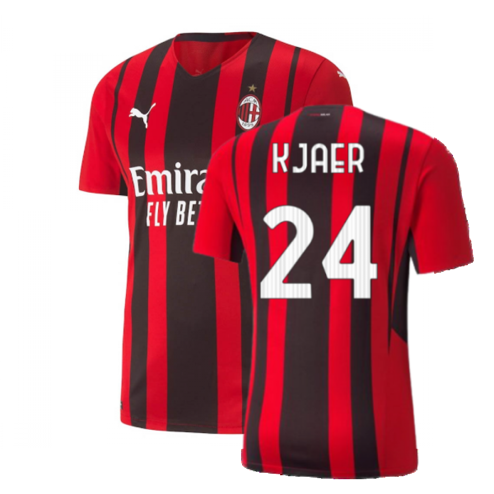 2021-2022 AC Milan Authentic Home Shirt (KJAER 24)