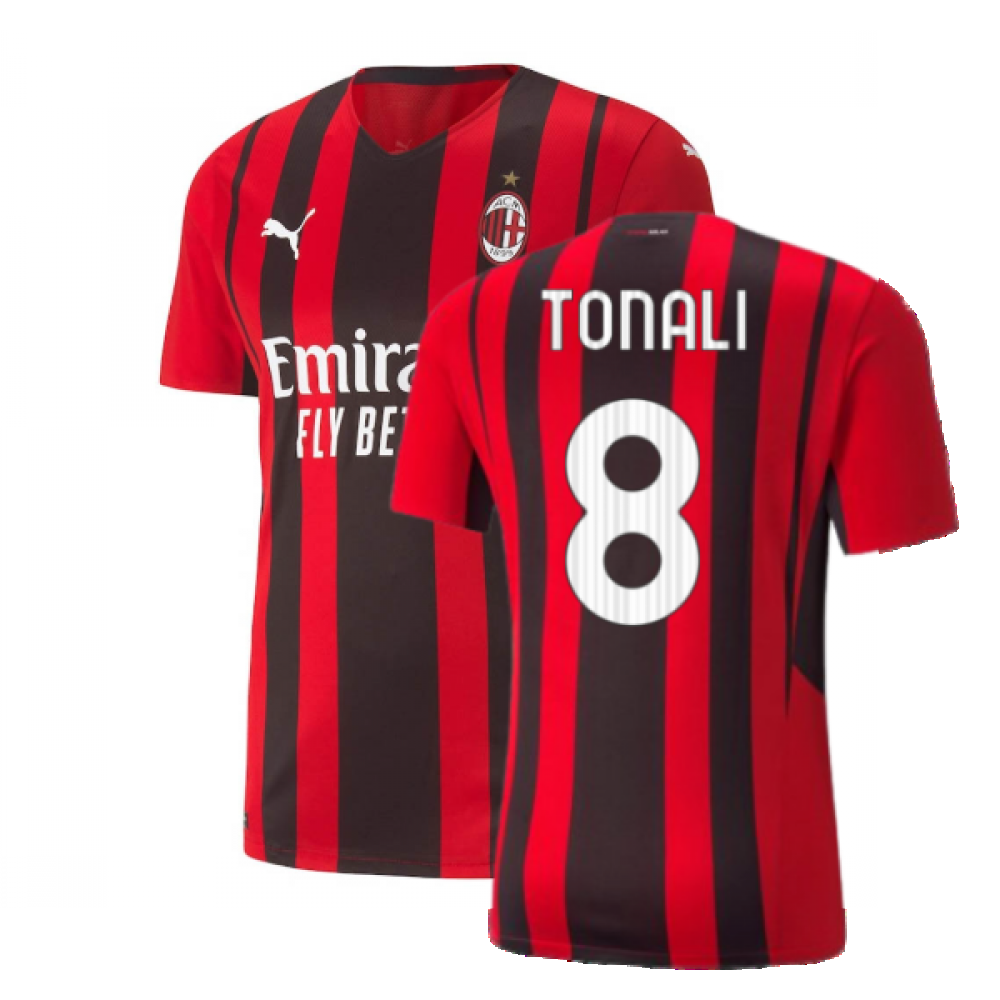 2021-2022 AC Milan Authentic Home Shirt (TONALI 8)