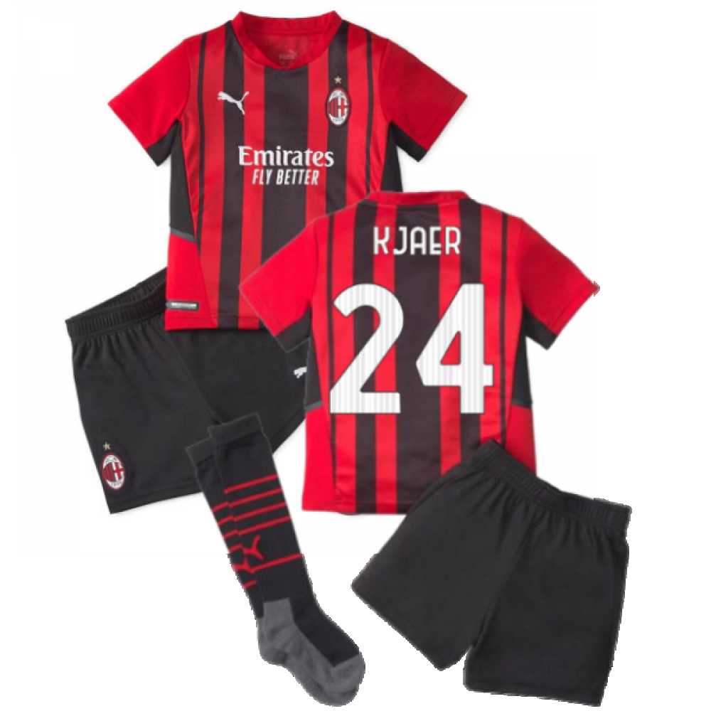 2021-2022 AC Milan Home Mini Kit (KJAER 24)