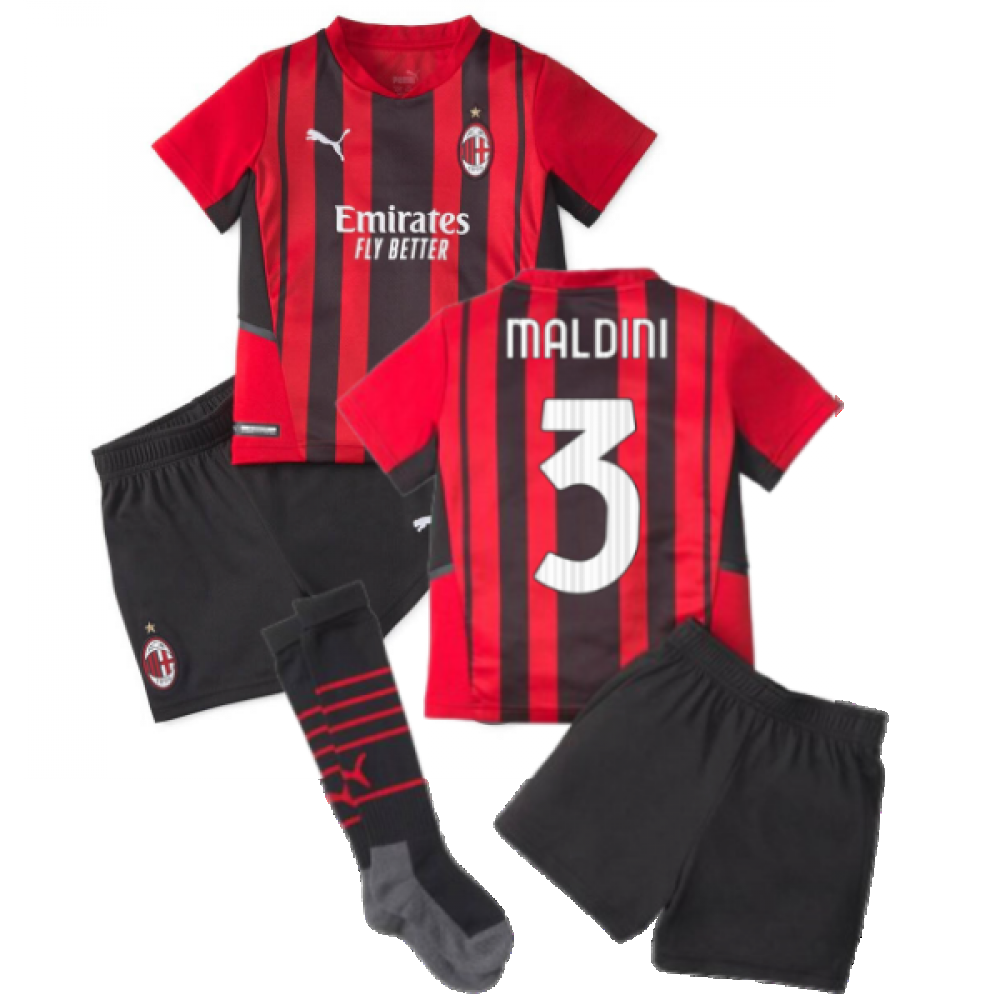 2021-2022 AC Milan Home Mini Kit (MALDINI 3)