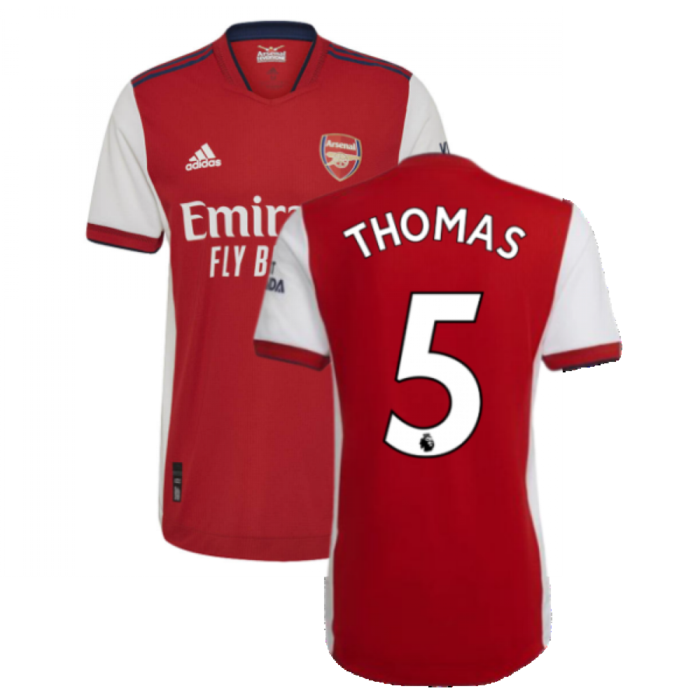 2021-2022 Arsenal Authentic Home Shirt (Thomas 5)