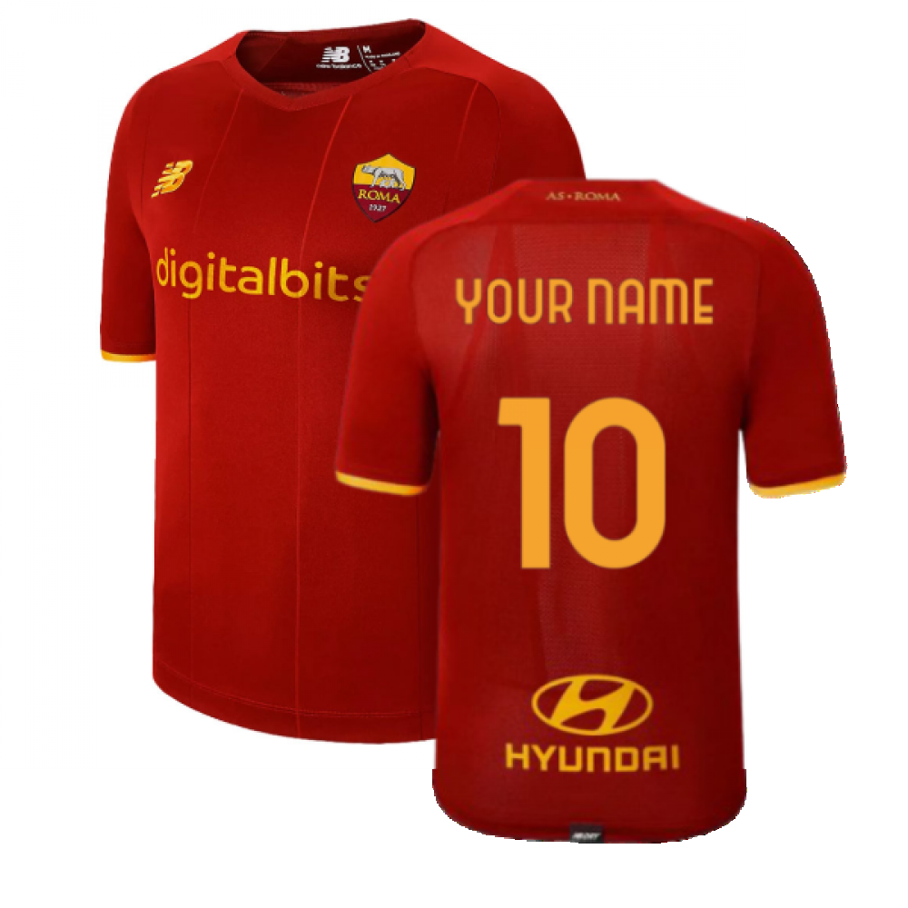 Roma 2023-2024 Home Concept Football Kit (Libero) No Sponsor (Your Name ...